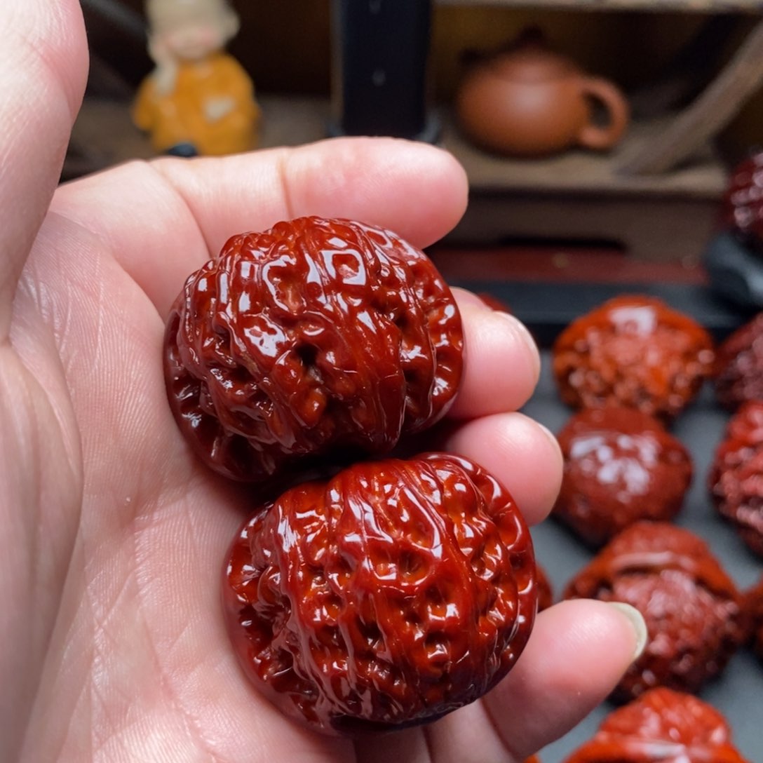 吊坠文玩核桃35白狮子