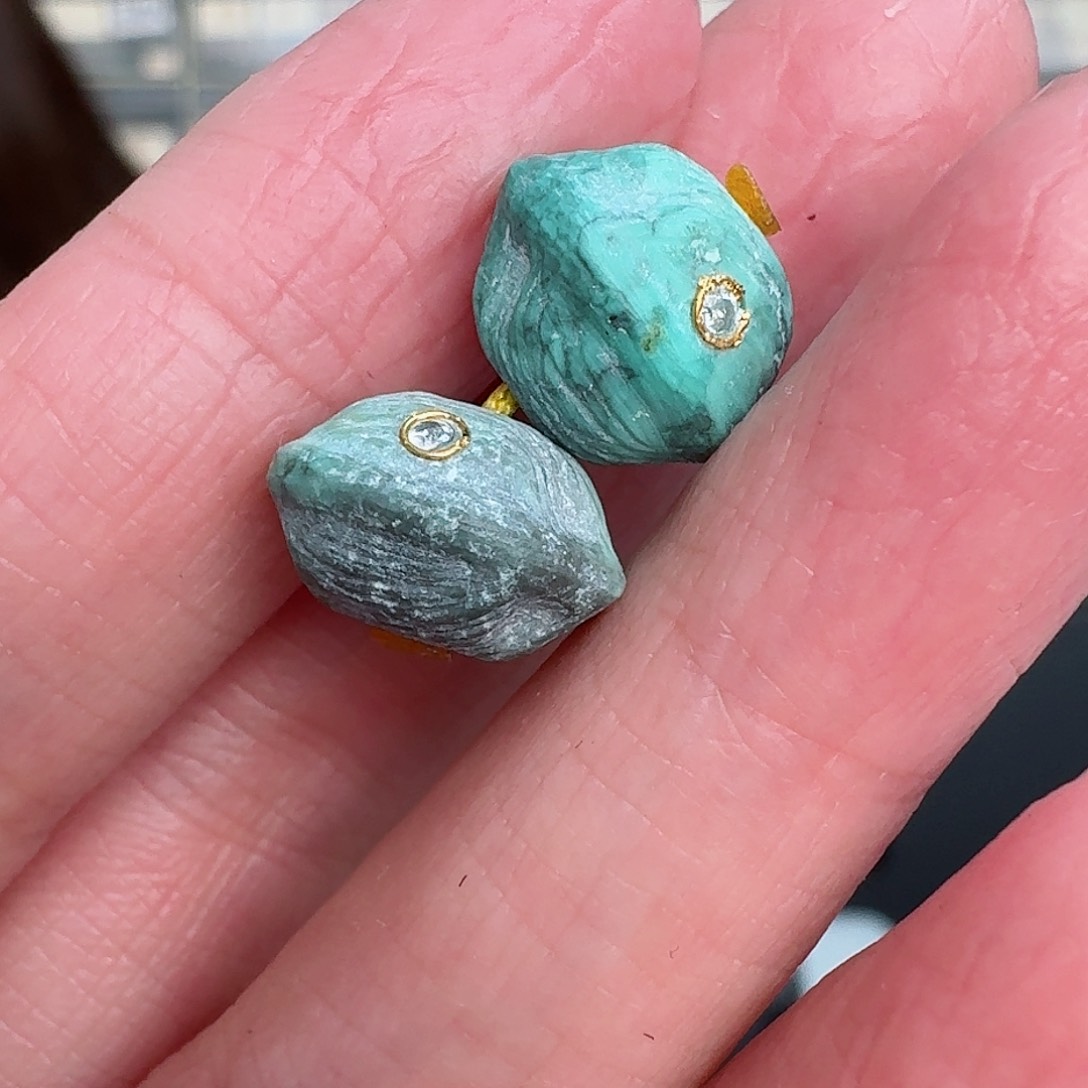 绿松石珠宝奇石未镶嵌