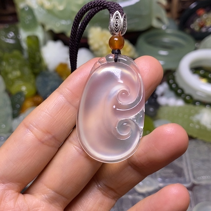 岫玉未镶嵌岫玉颈饰