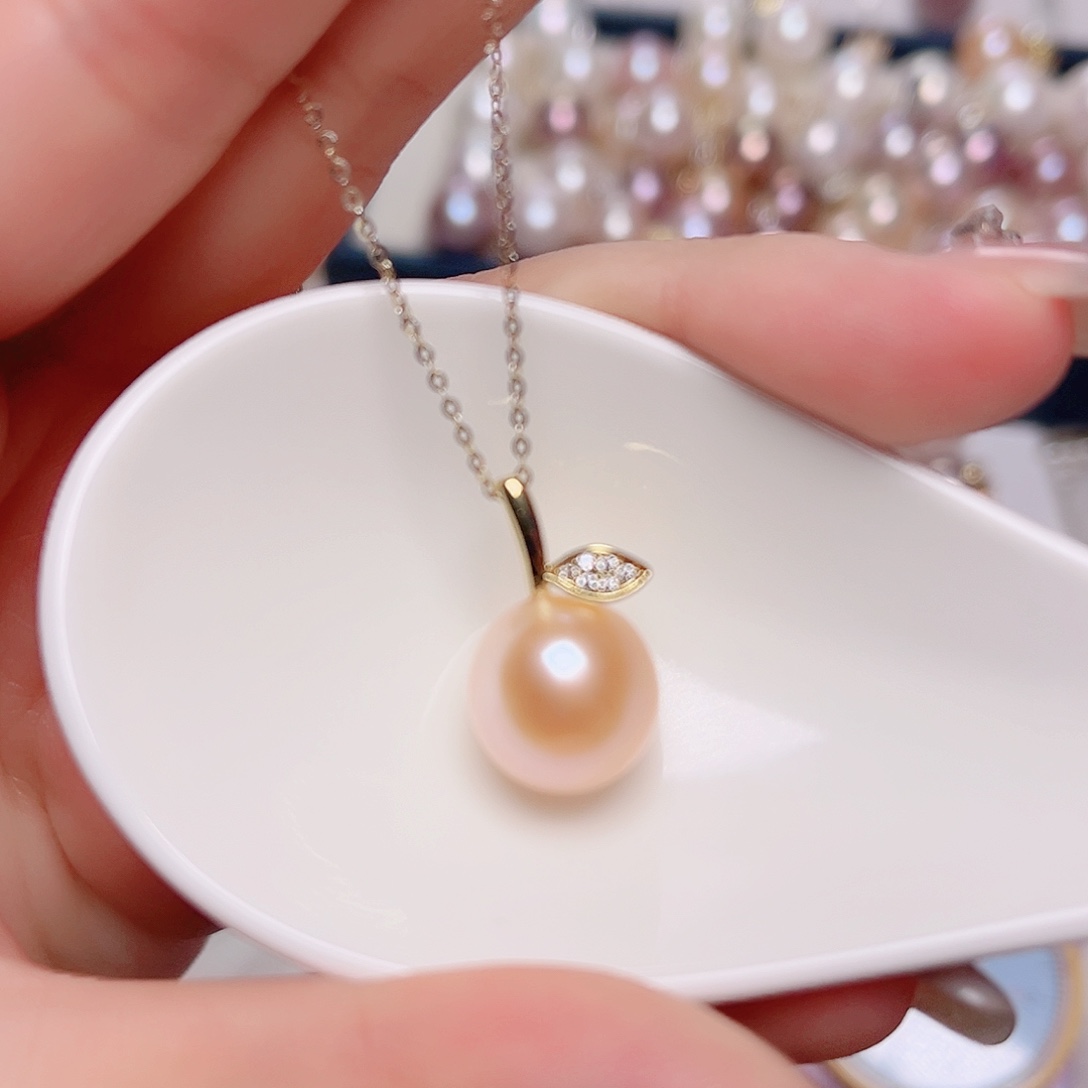 未镶嵌淡水珍珠吊坠(赠链)