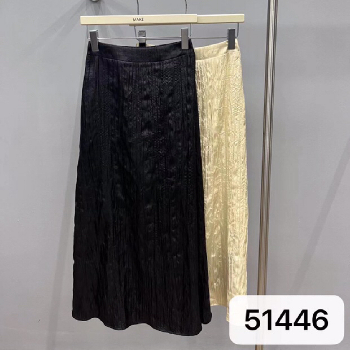 MK#51446Q半身裙秋季福利高品质纹理半身长裙，裙长：94cm