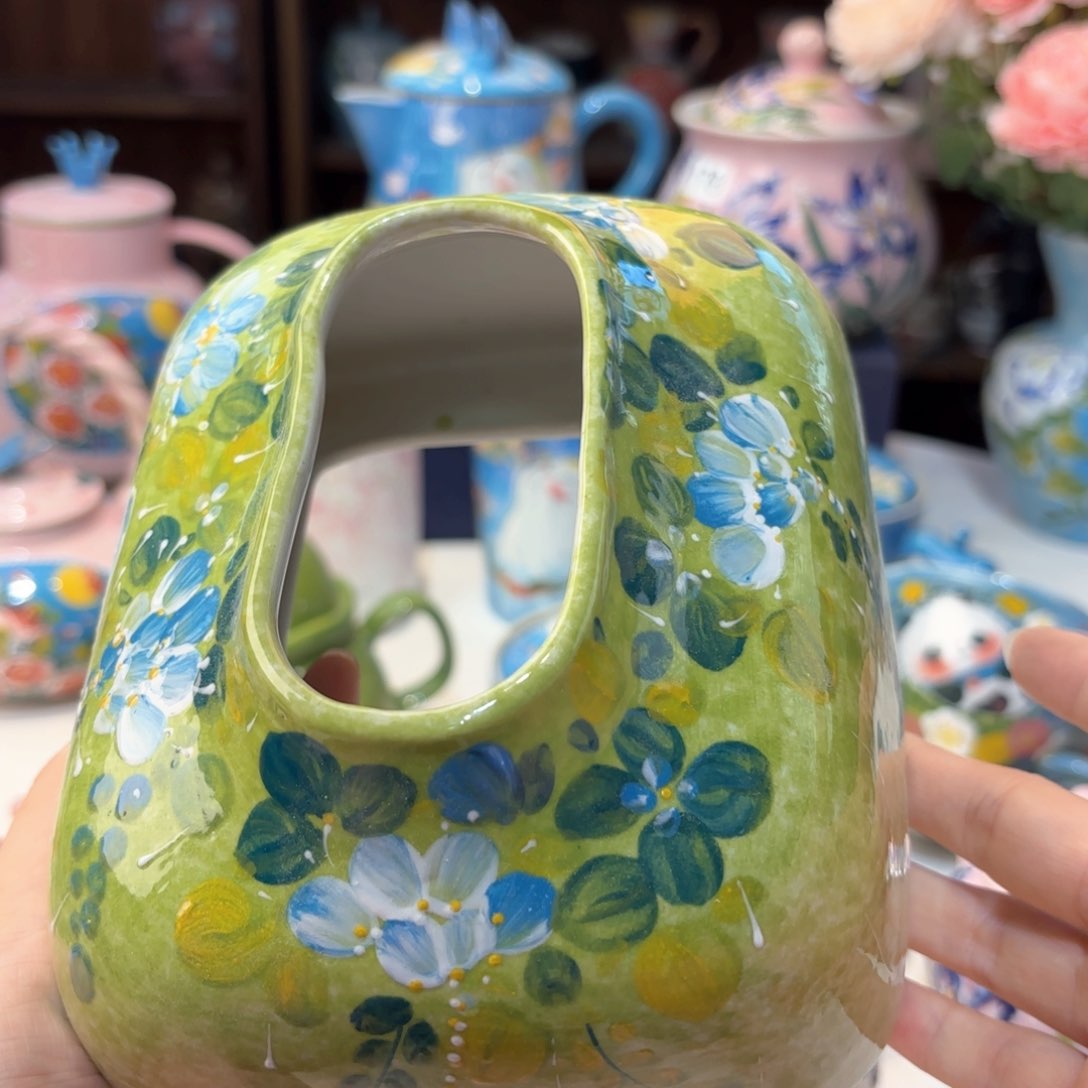 景德镇手绘高温釉下彩陶瓷茶具