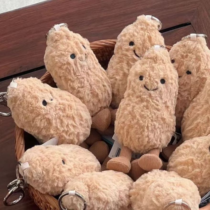 wj52jn164花生挂件毛绒玩偶