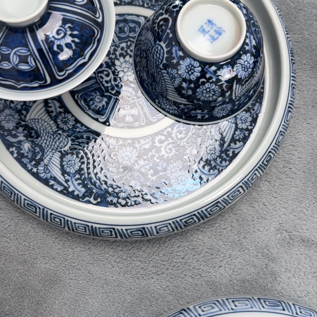 排***三摆件陶手工手绘景德镇陶瓷