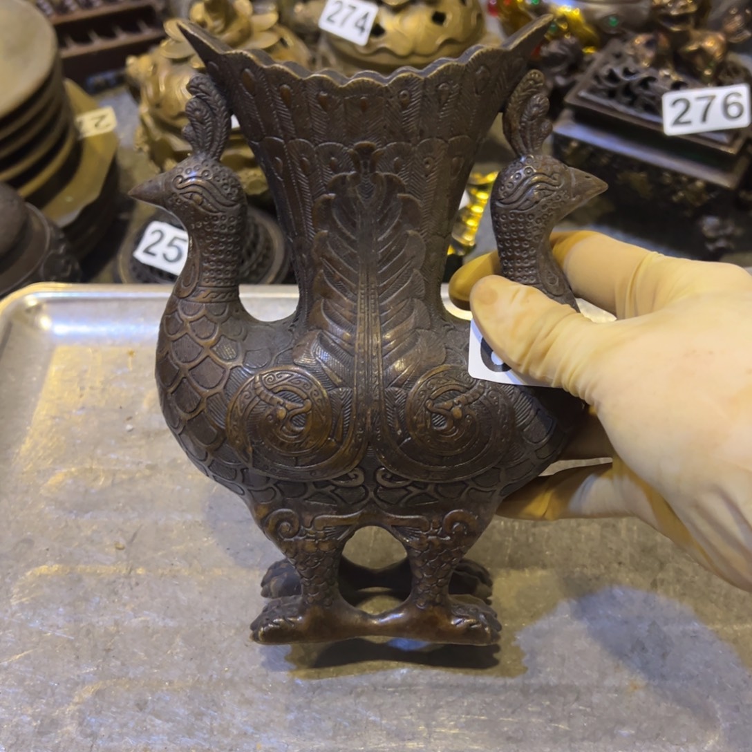 黄铜摆件，文房摆件