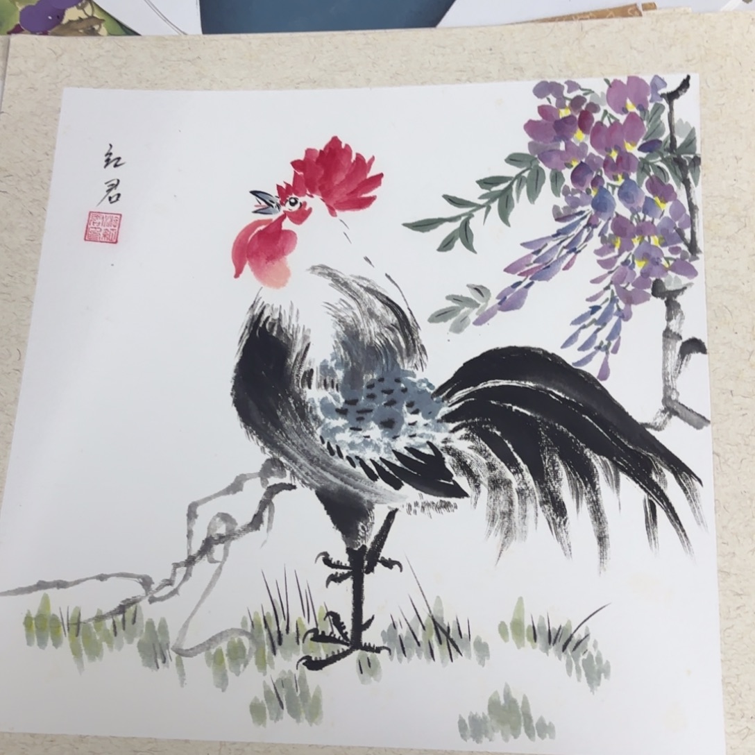 国画38-38卡纸作品艺