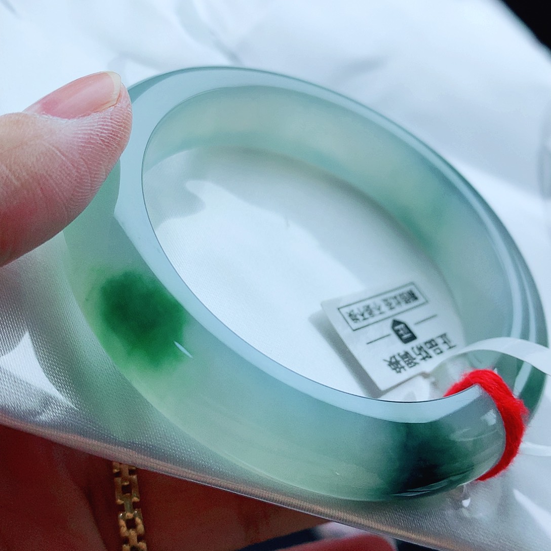 未镶嵌手镯翡翠55圈