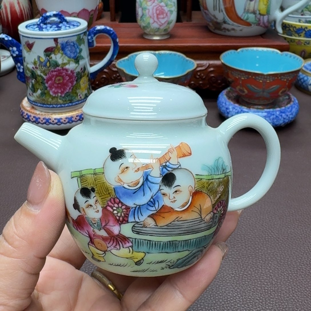 瓷片景德镇仿古手工制作精品展示