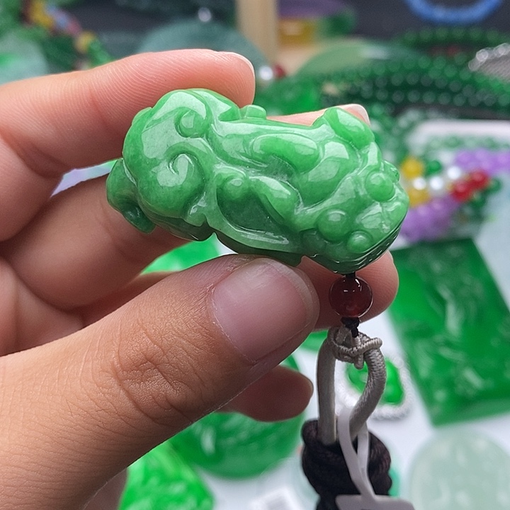翡翠未镶嵌颈饰所见即所得255