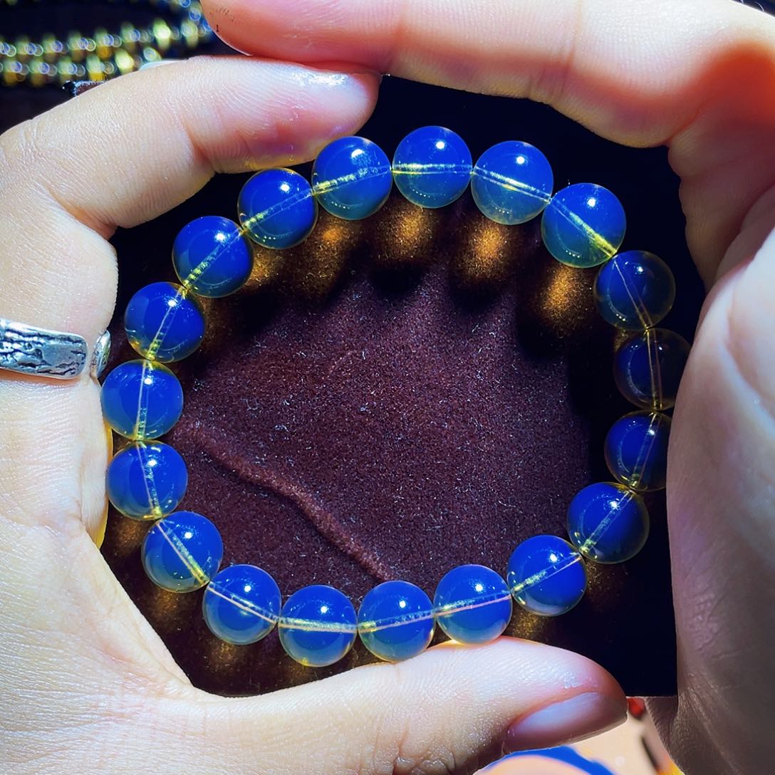 蓝珀裸石未镶嵌异色珀9加