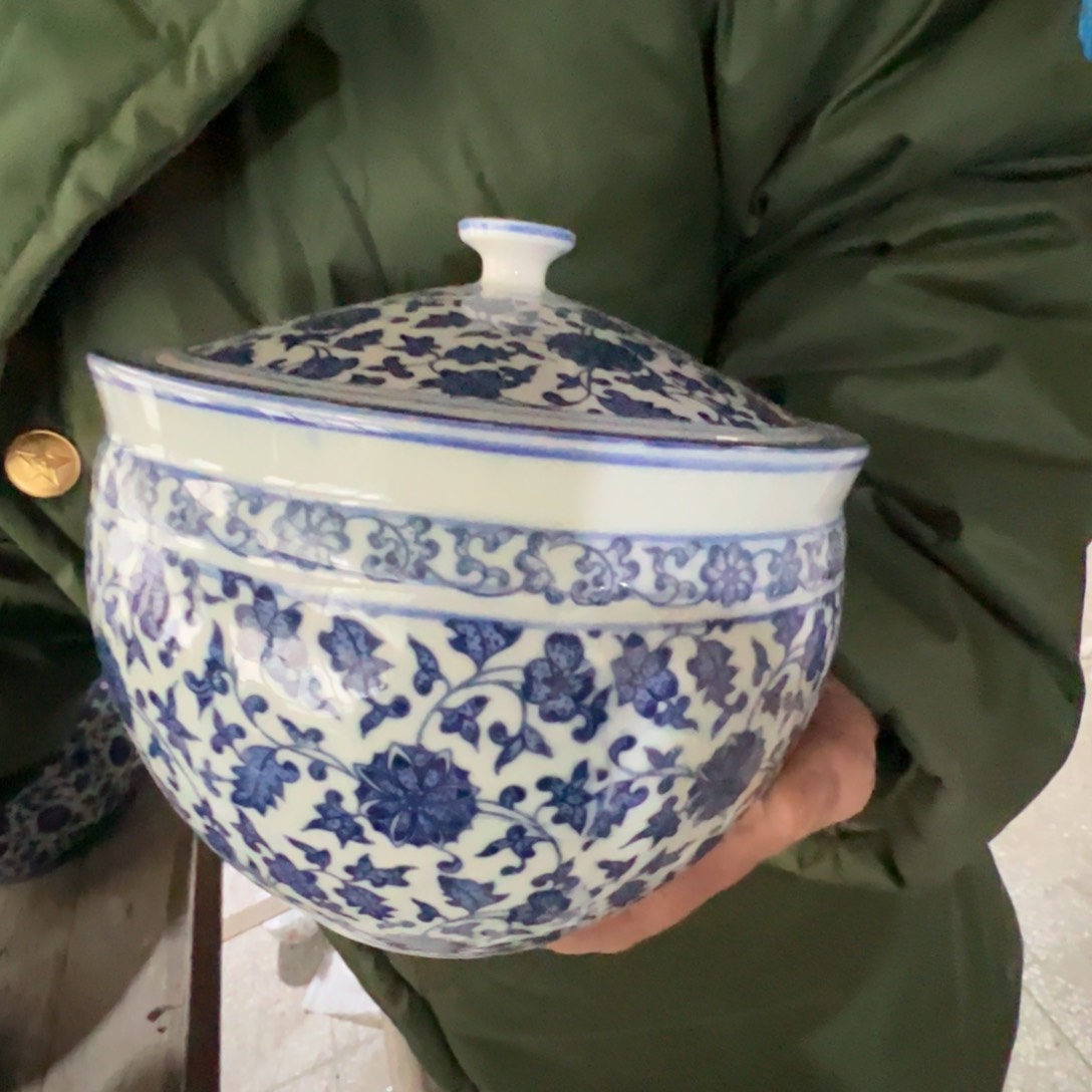 瓷景德镇高温陶瓷青花罐