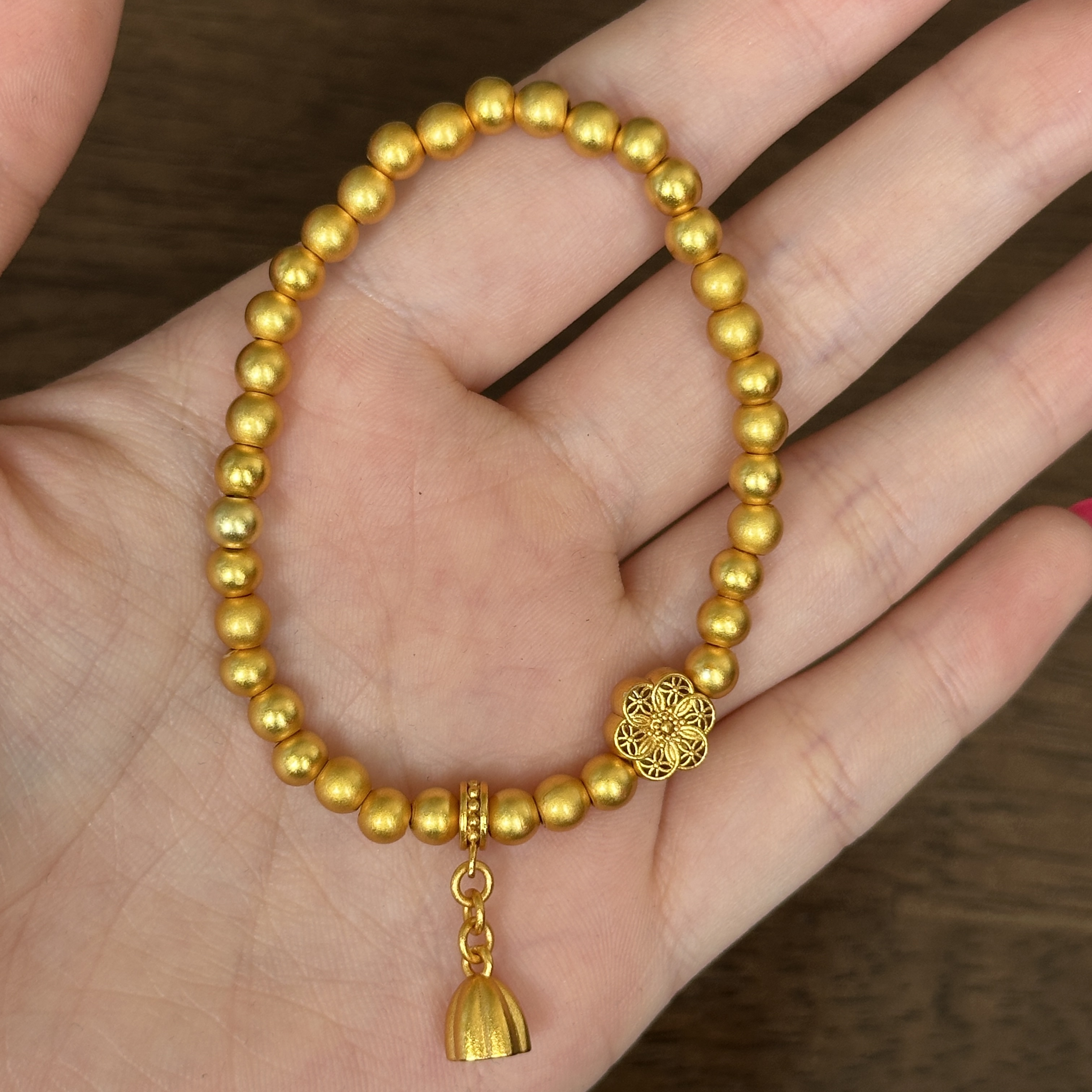 J0069古法莲蓬手链