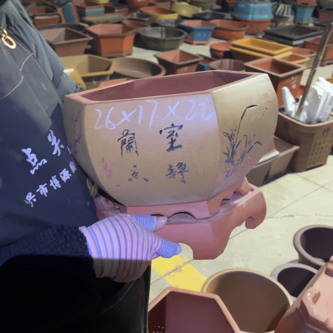 紫砂花盆盆景艺术