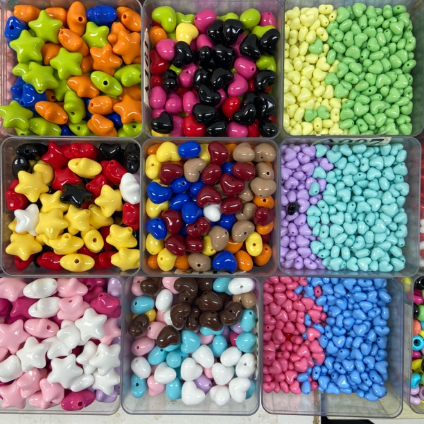 亚克力珠珠配件diy饰品材料散珠手串手机链奶油风