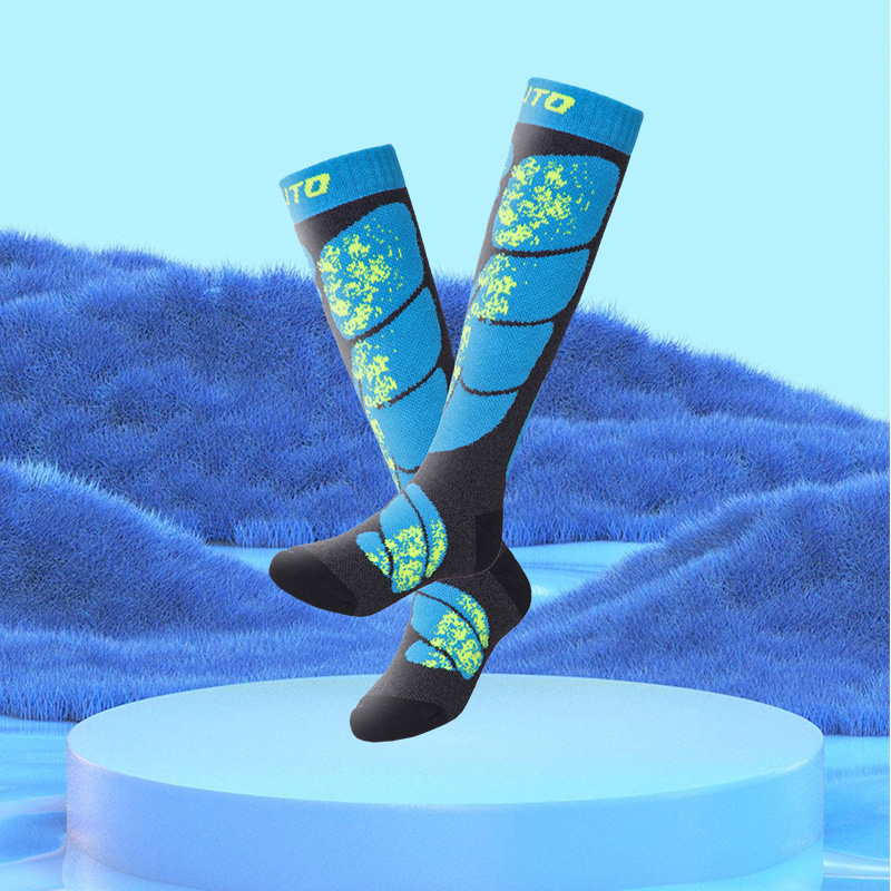 UTO/悠途能系列聚能儿童滑雪袜冬户外运动厚款高筒袜跑步吸汗潮袜