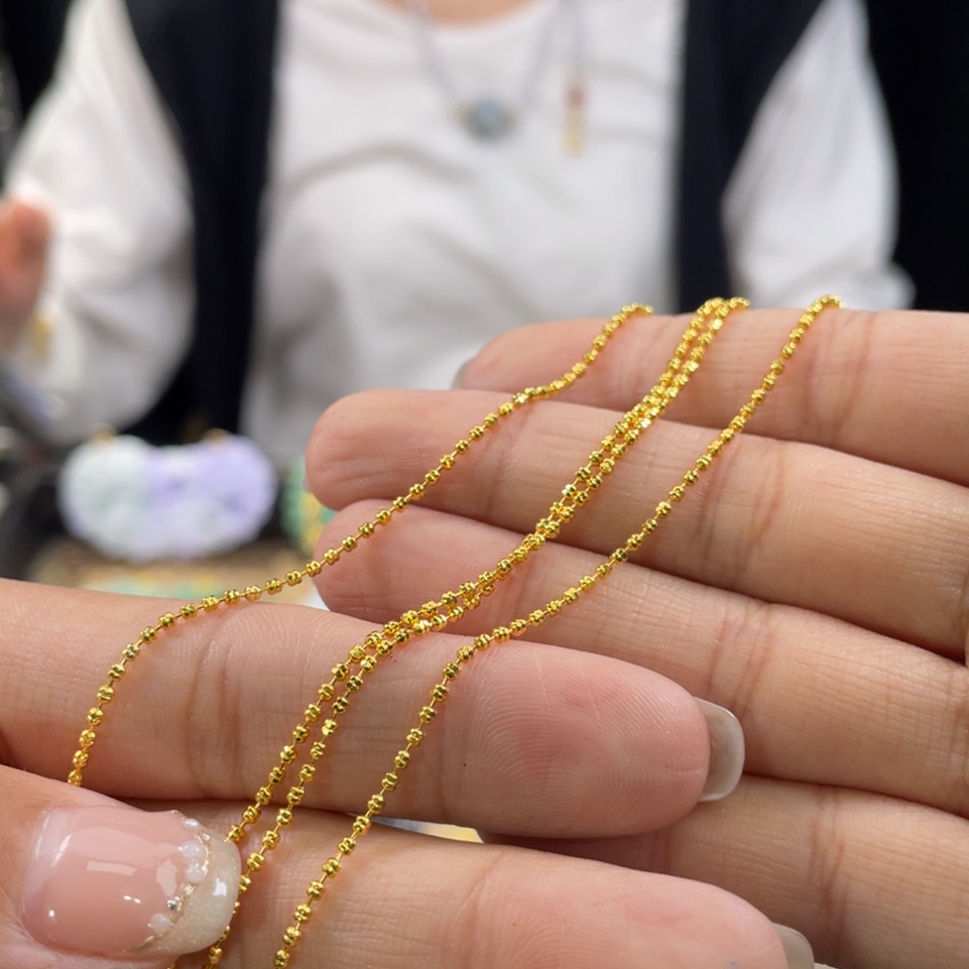 翡翠颈饰未镶嵌T*代编织