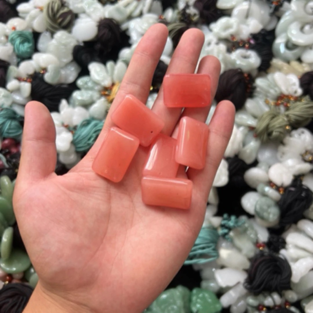 【桃花酿无事牌】新疆金丝玉桃花酿无事牌吊坠多样性拍一发一