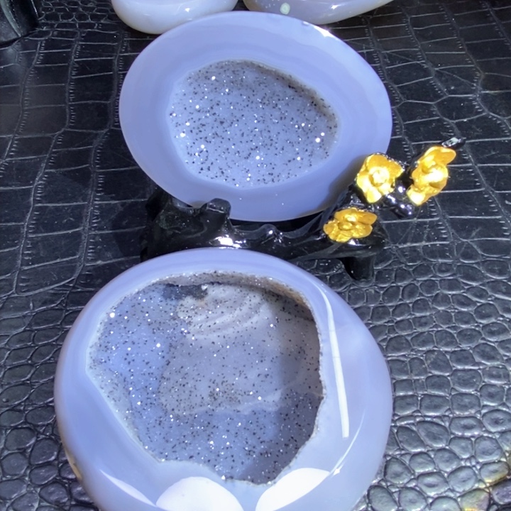 水晶蓝水聚宝盆未镶嵌