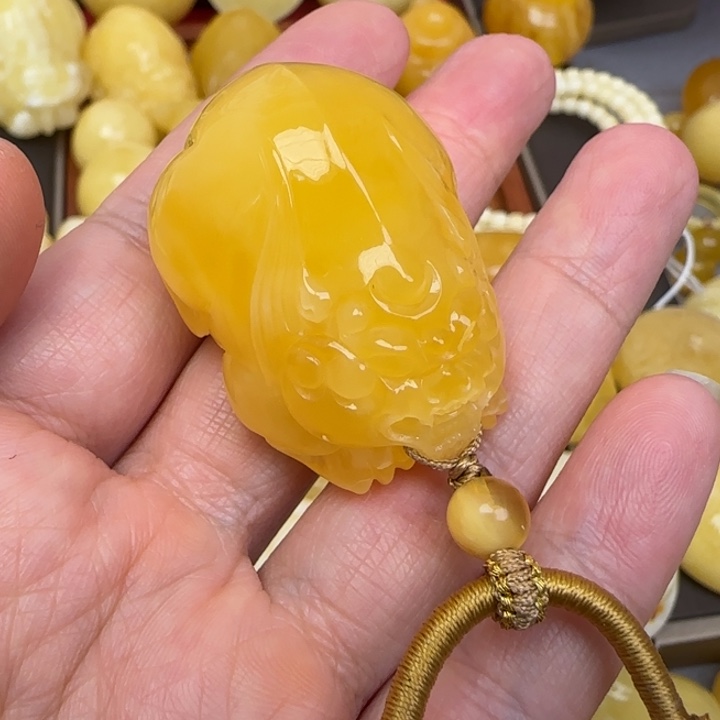 蜜蜡颈饰未镶嵌天然蜜蜡