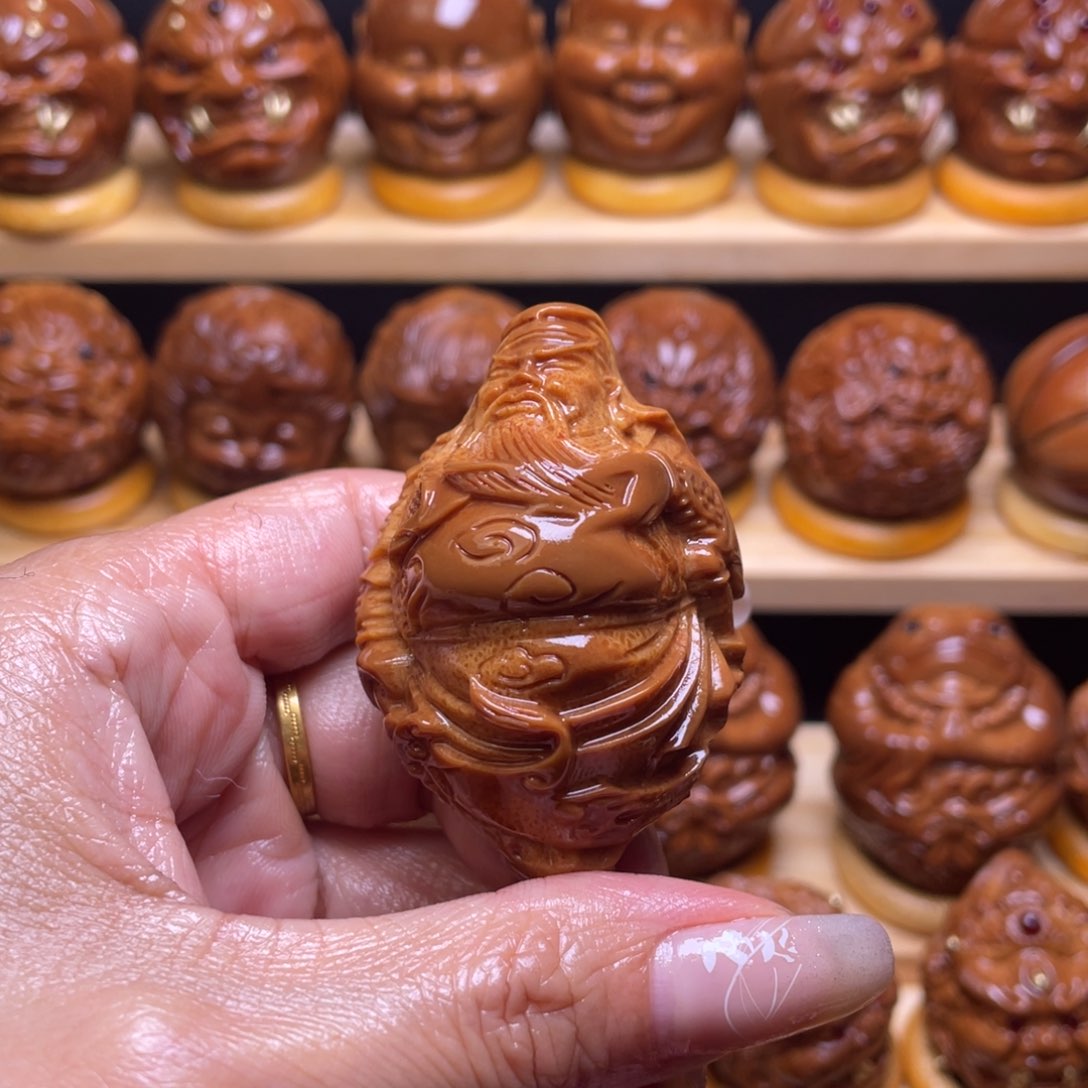 橄榄核把件灰**巴西大橄榄