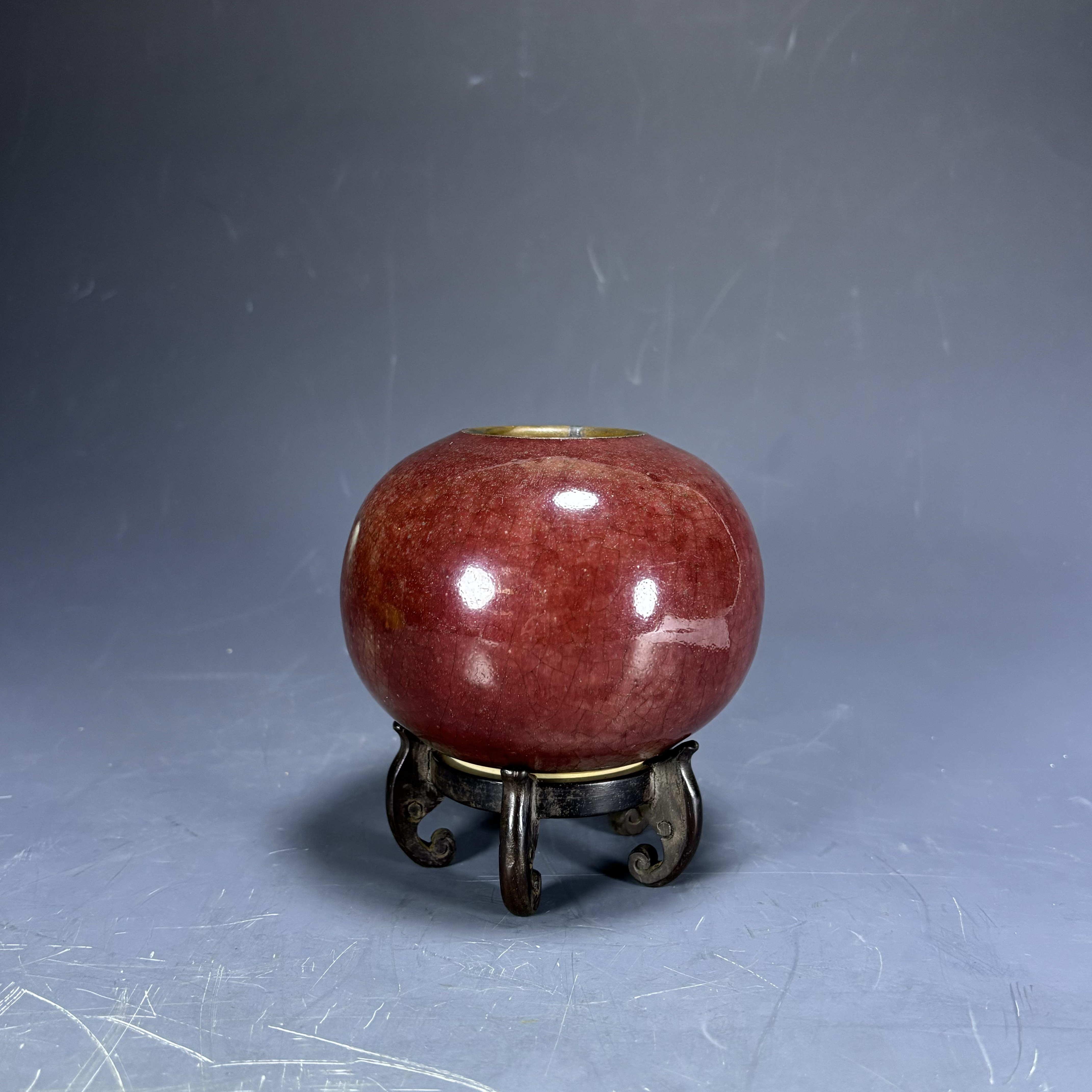 【晶晶推荐】康熙郎窑红水丞（磨口）