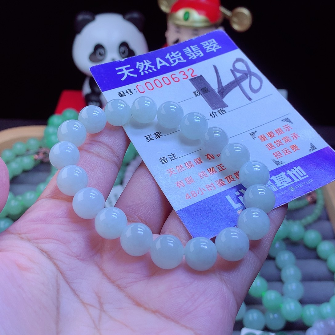 翡翠未镶嵌手链手串10