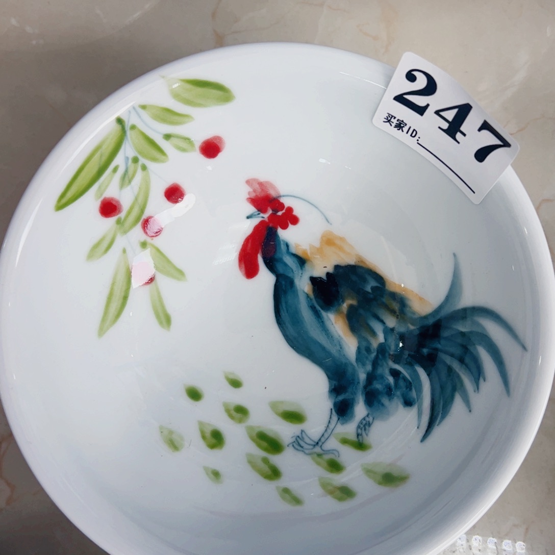 瓷片景德镇瓷器手工手绘制作