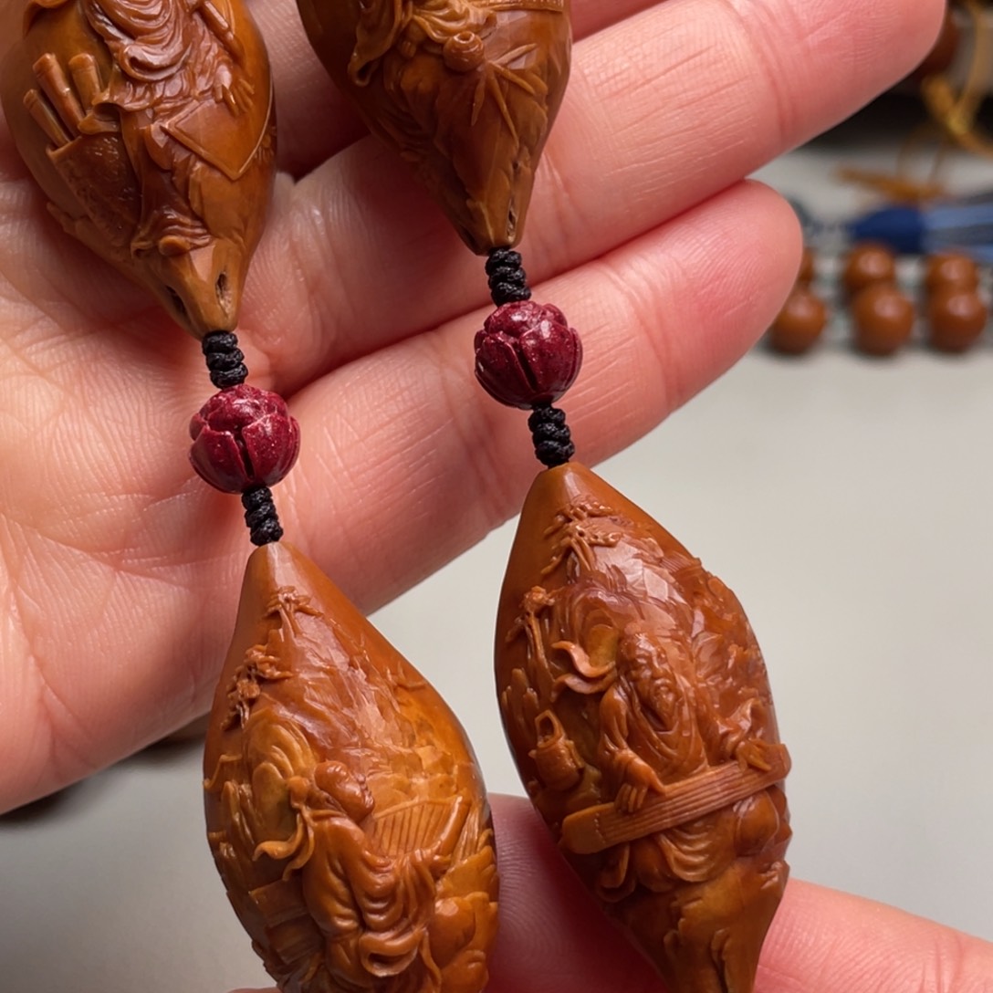 橄榄核吊坠Hediao. Hediao 订