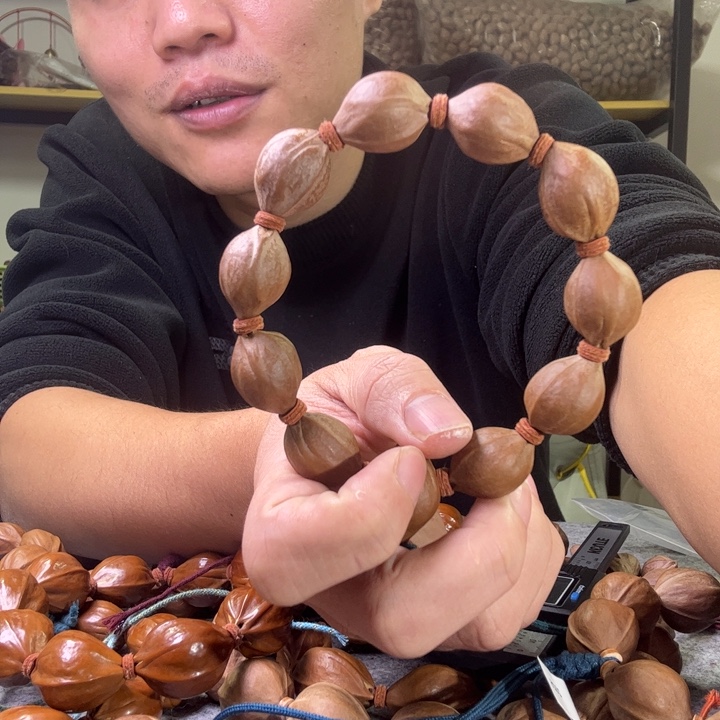 陆***鹏手串/手链橄榄核梅林铁核15/22抛光定制款不退不换12颗