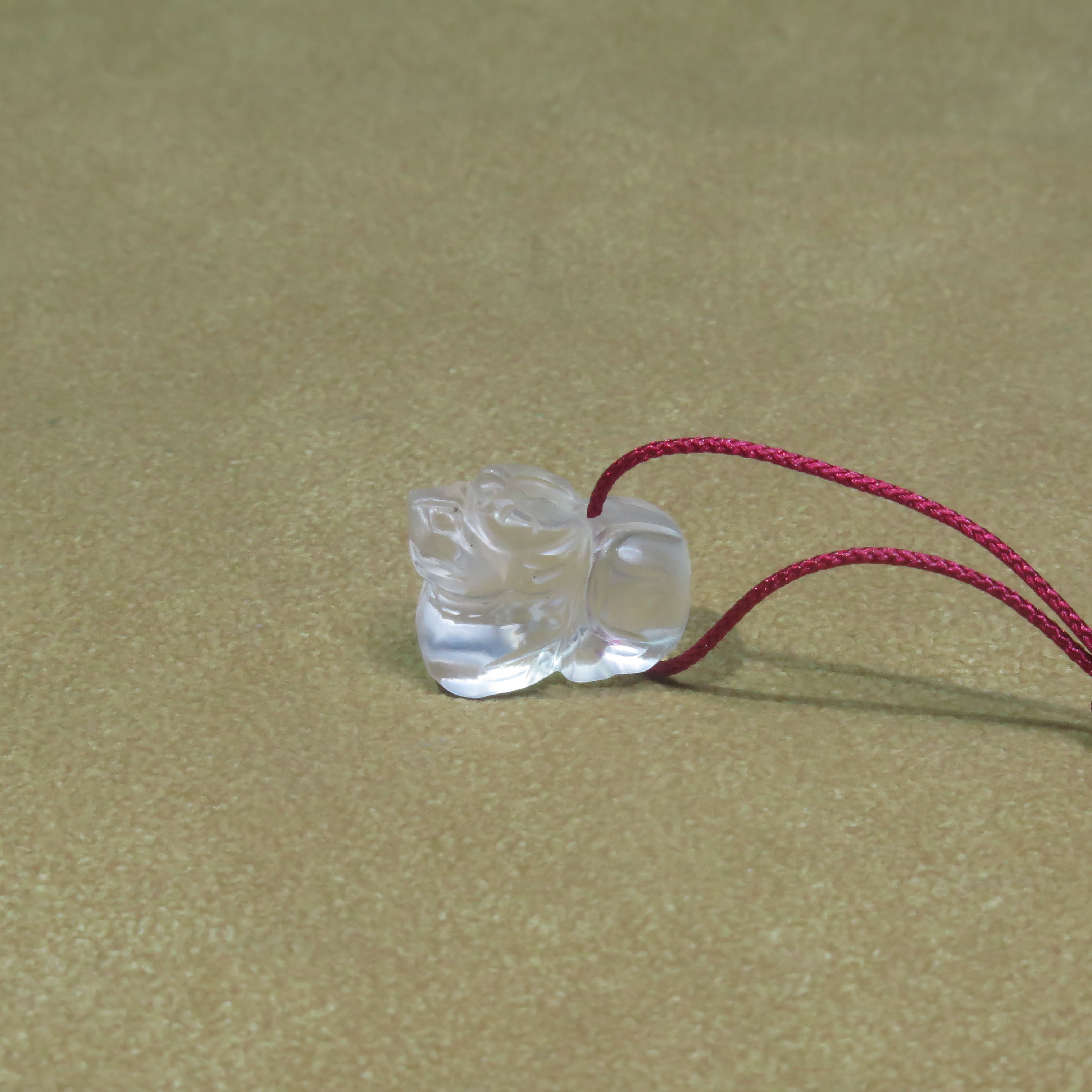 晚清水晶牛挂件/MZ544055/水晶/民族文物