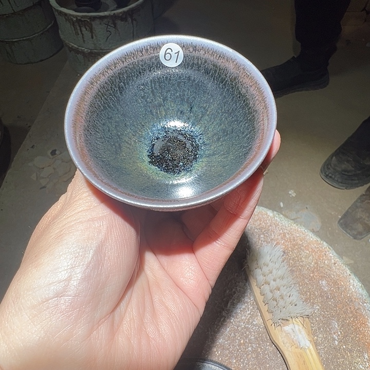 便携款瓷宋御柴烧精品主人杯