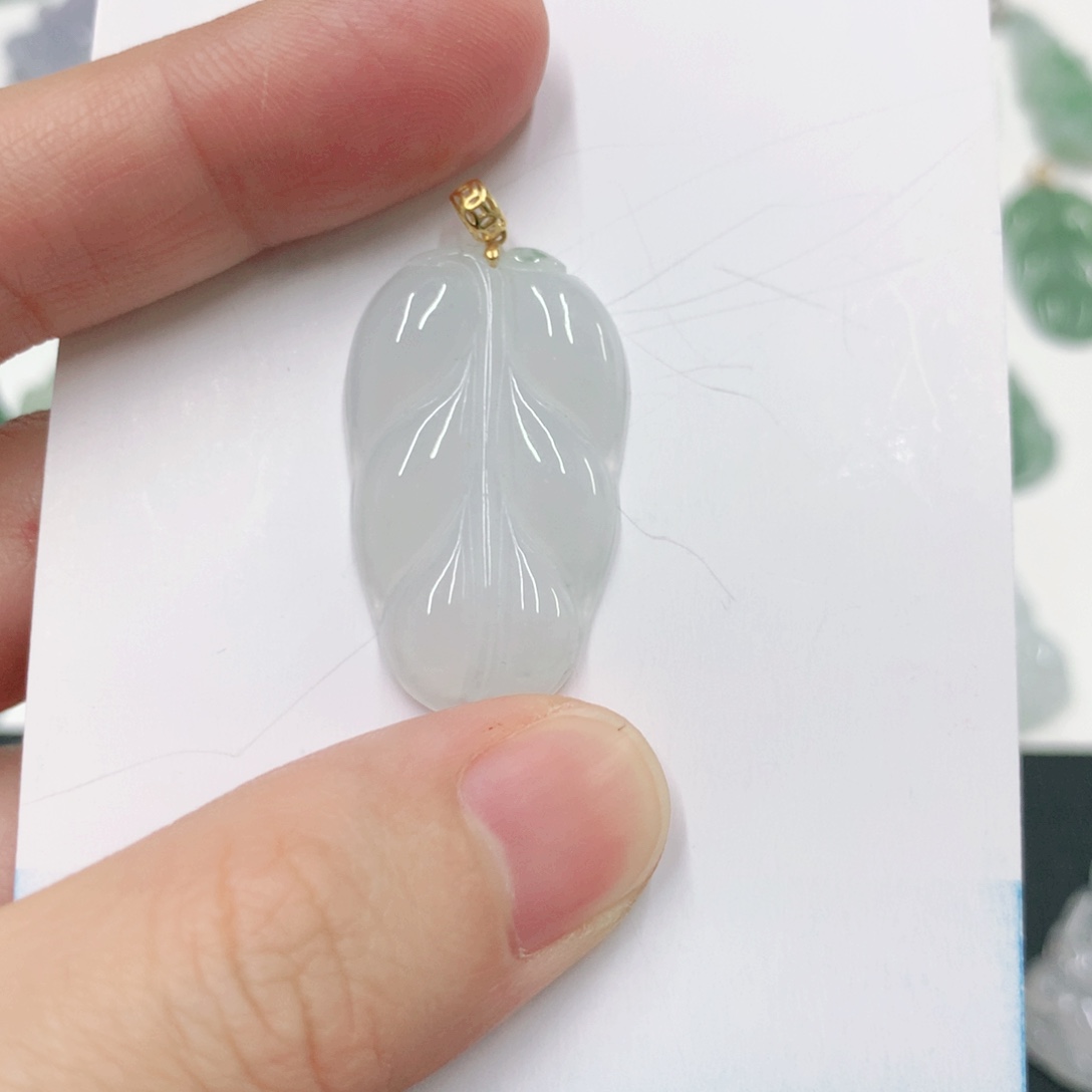 翡翠颈饰18K金镶嵌121212121212