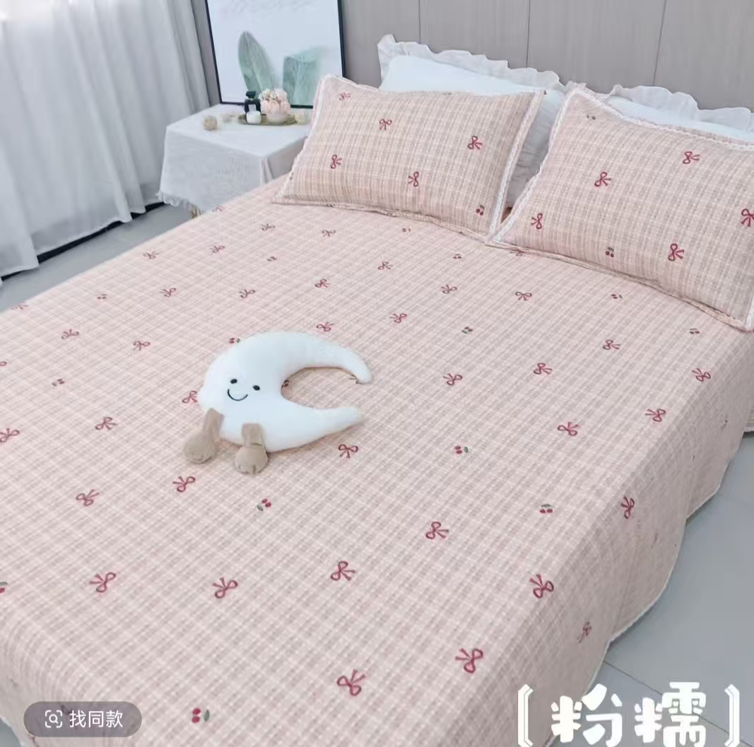 【F樱桃蝴蝶—单人被套】精梳细斜纹双人被套 尺寸155*210±5 亲肤款