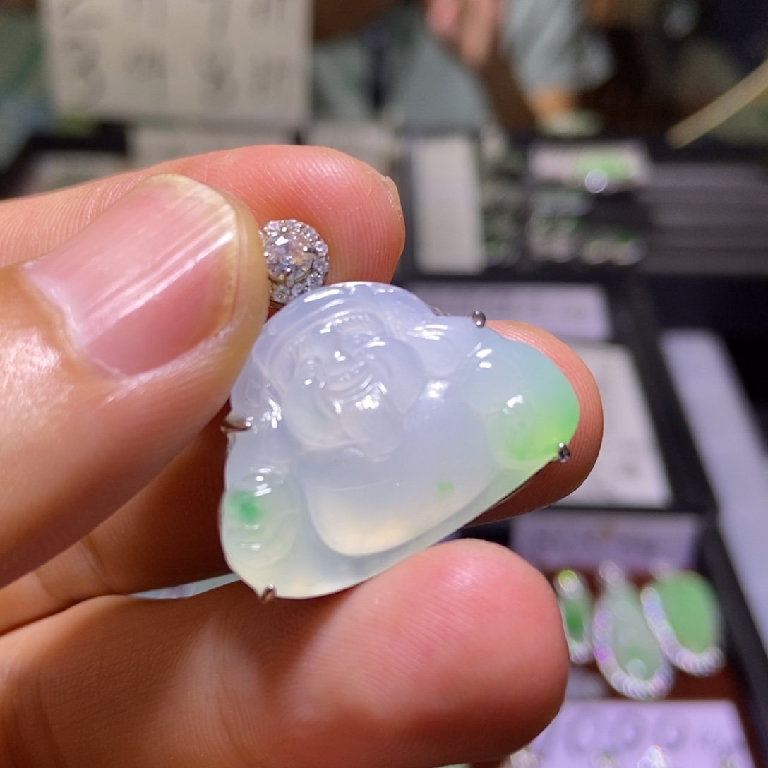 翡翠银S925镶嵌颈饰
