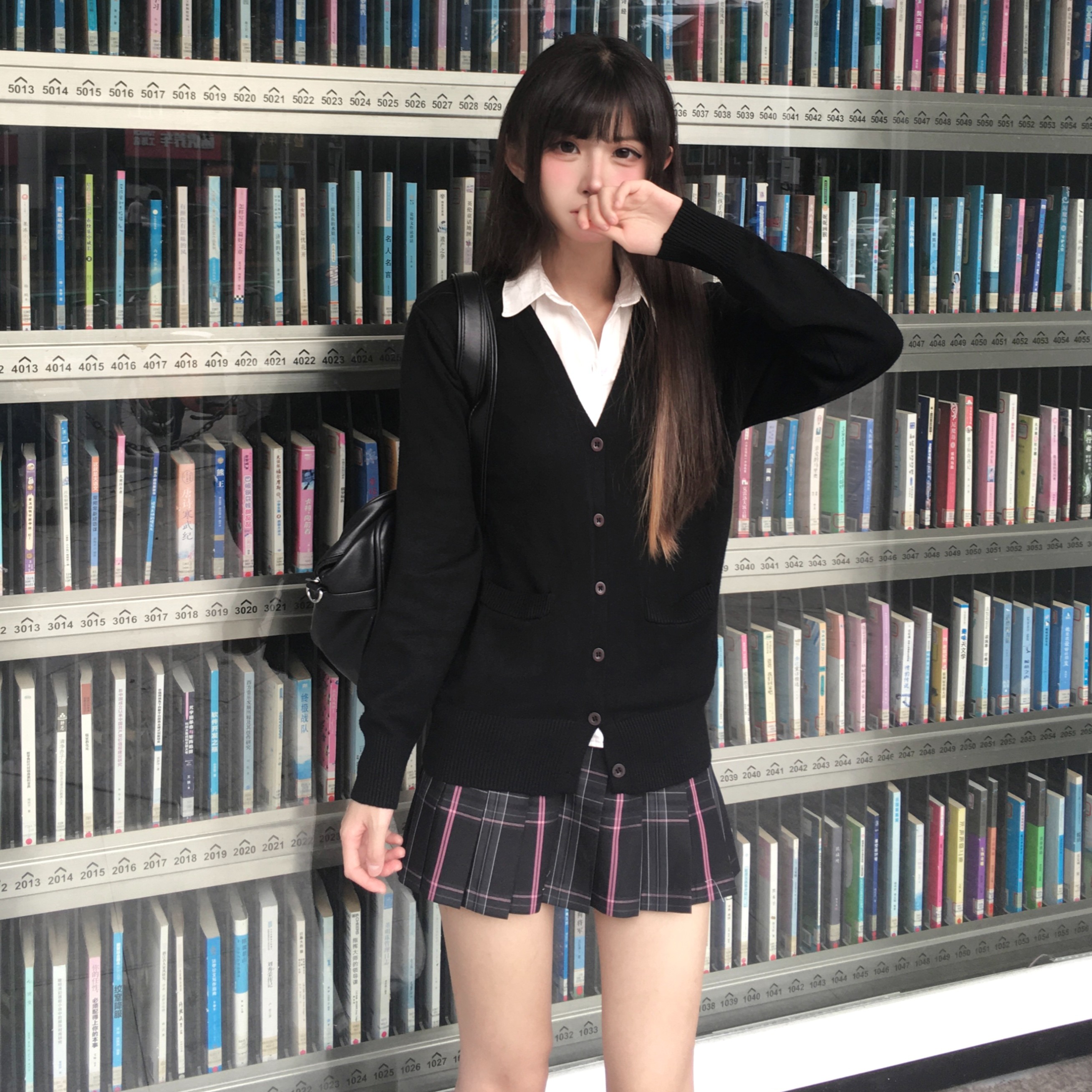 小黑莓风吹麦香jk制服格裙秋冬季日系学生学院风百搭显瘦半身裙
