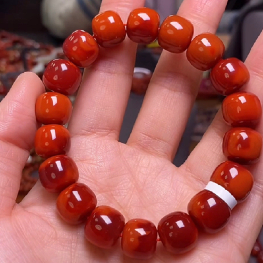 南红玛瑙单圈12mm