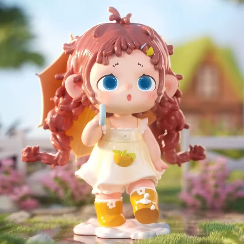 【拆盒】Heyone黑玩芙芙-夏日小屋雨天晴系列潮玩手办盲盒