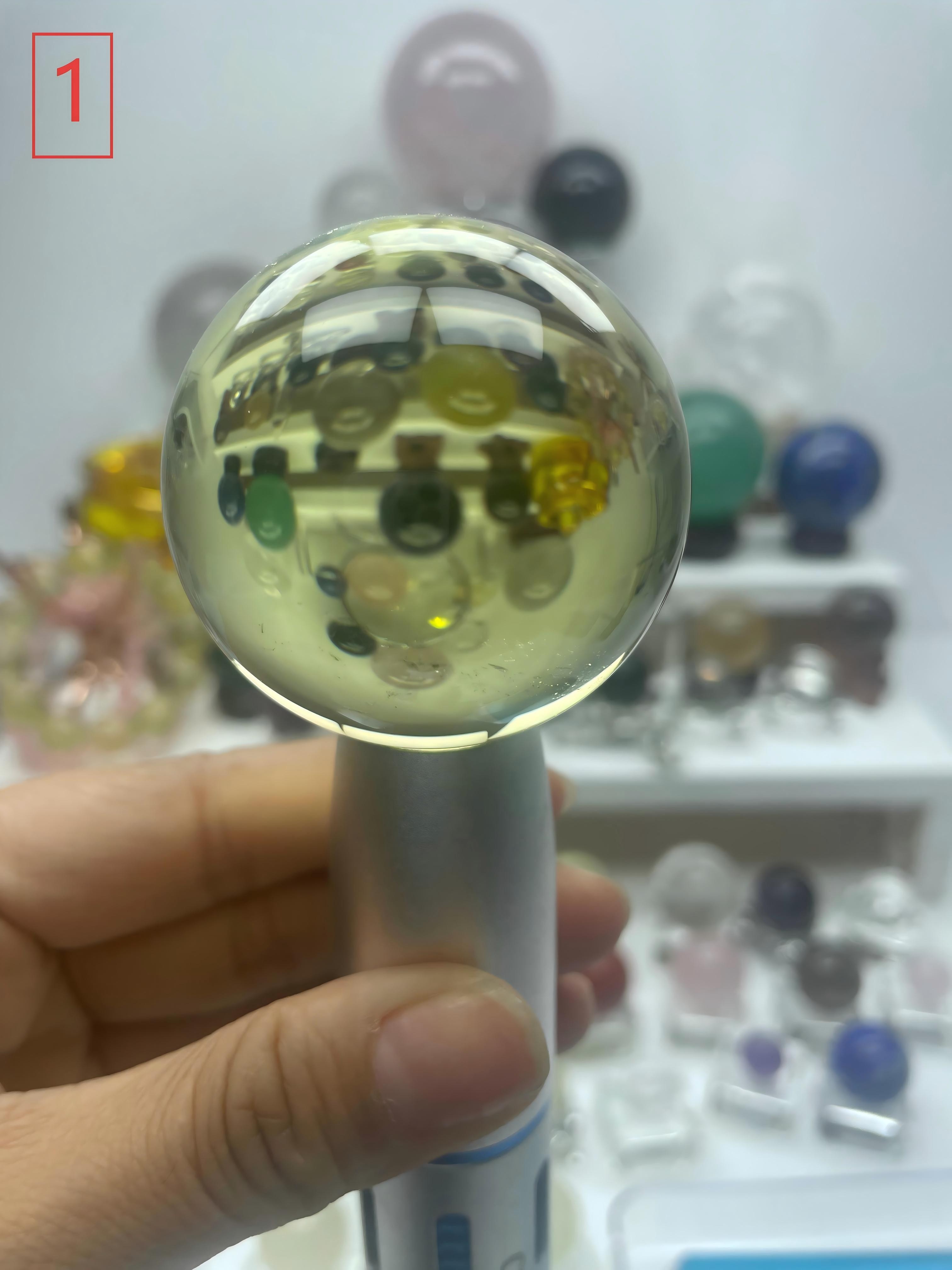 高透黄水晶球（净体）