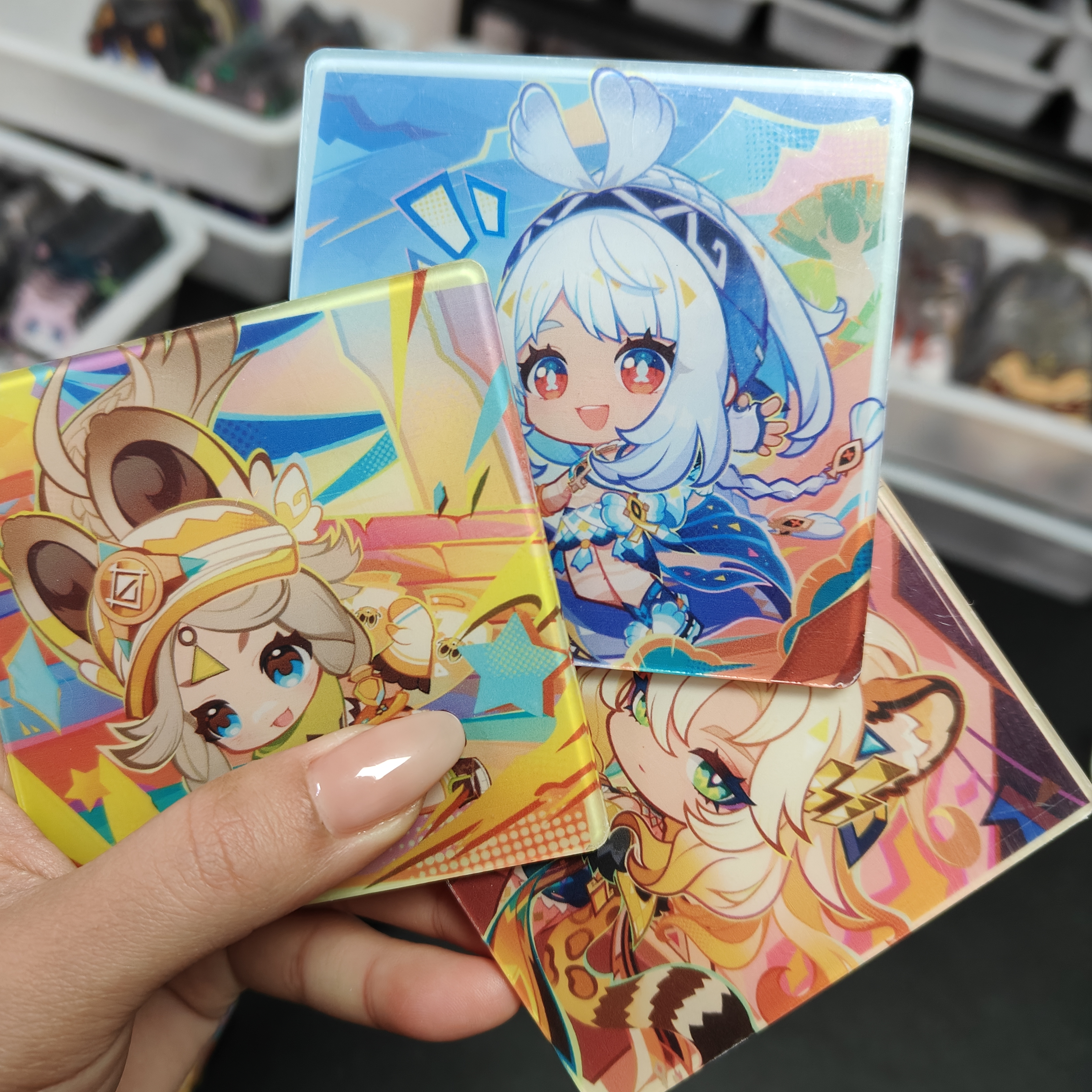 【8cm】自选大片原创同人创意DIY亚克力片片创意饰品双面图案夹层