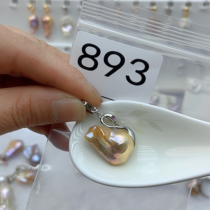 淡水珍珠颈饰银S925镶嵌