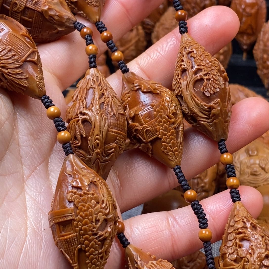 橄榄核手串/手链2.2苏州园林脖挂 十多年老料