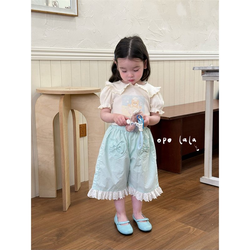 AC525~opolala·25夏~小熊印花短袖X198118