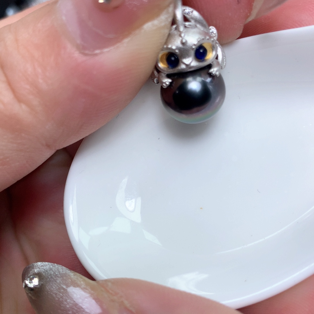 海水珍珠颈饰银S925镶嵌