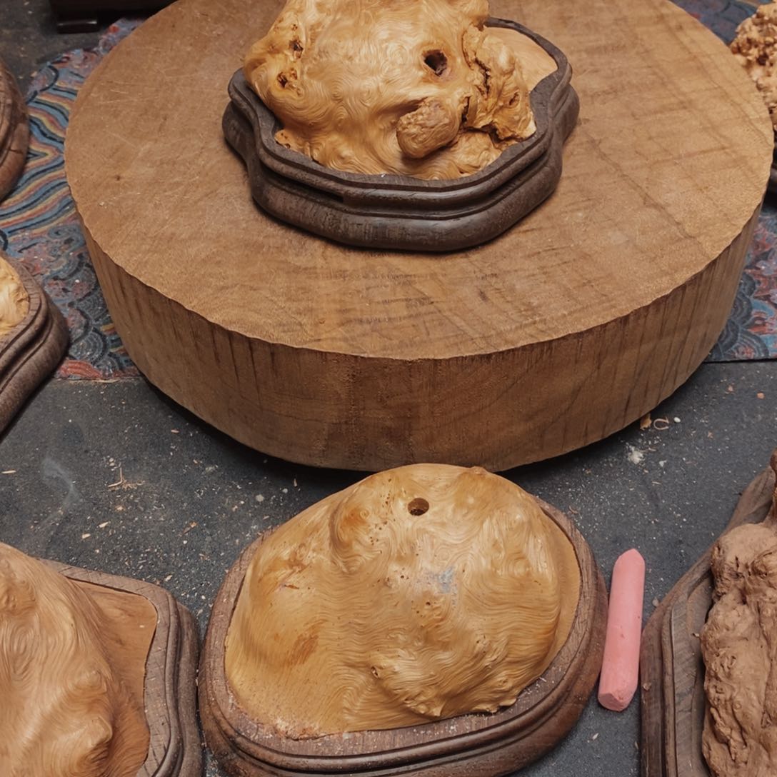 荔枝木华*双随形香炉95