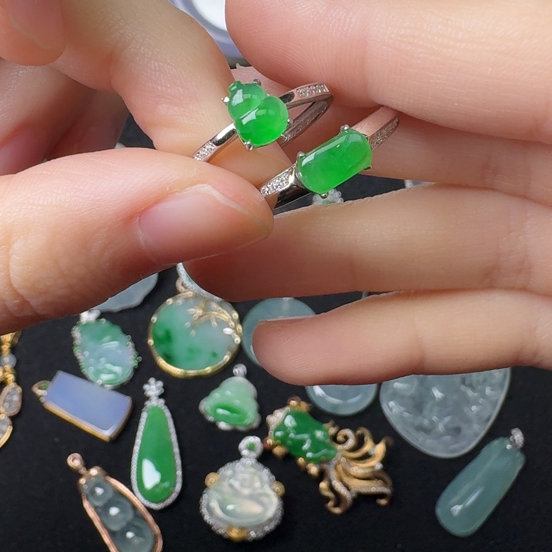 翡翠银S925镶嵌手链