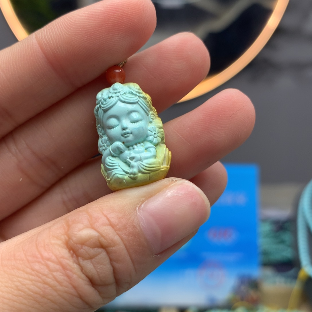 绿松石挂件未镶嵌