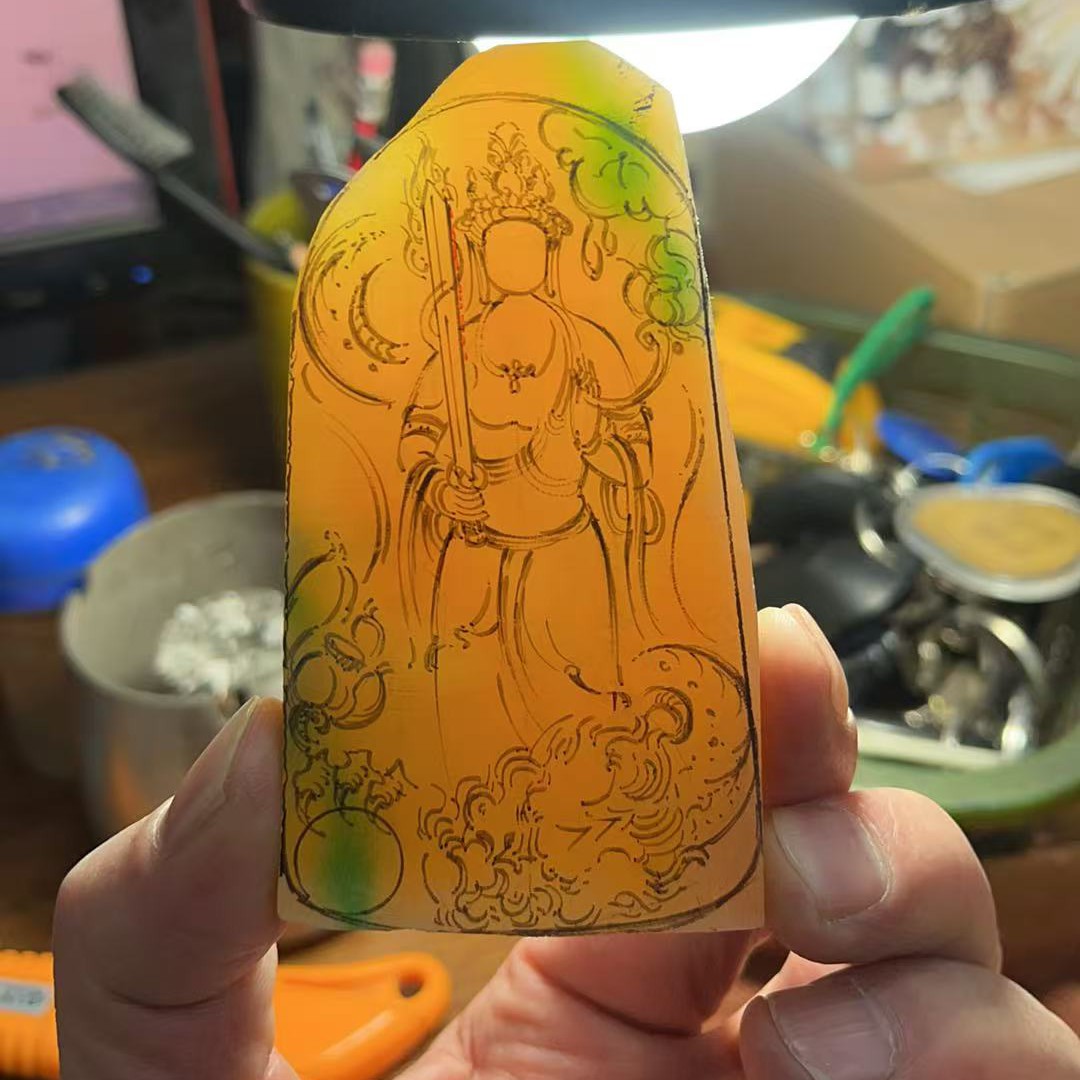 天然缅甸翡翠虚空观音