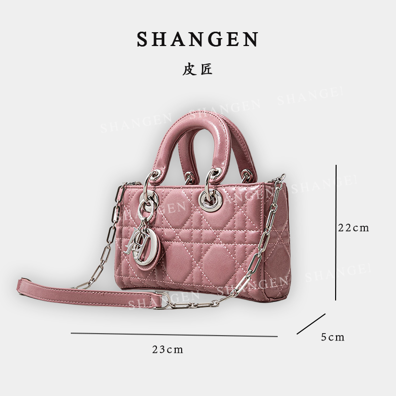 【尚恩CC】SK-82317-1-巴黎玫瑰23*5*12轻奢女士新款手提斜挎戴妃包