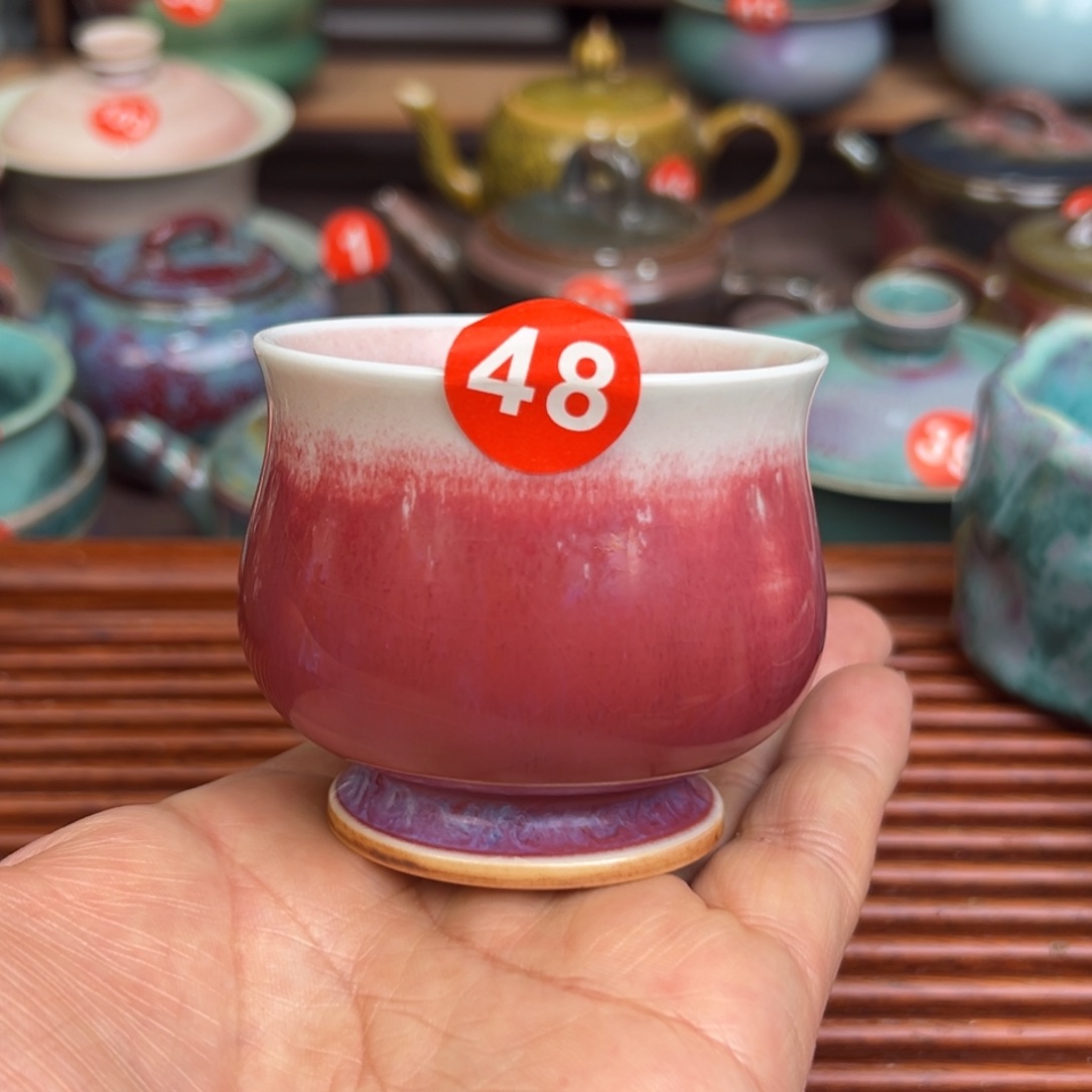 手工制作钧窑茶器