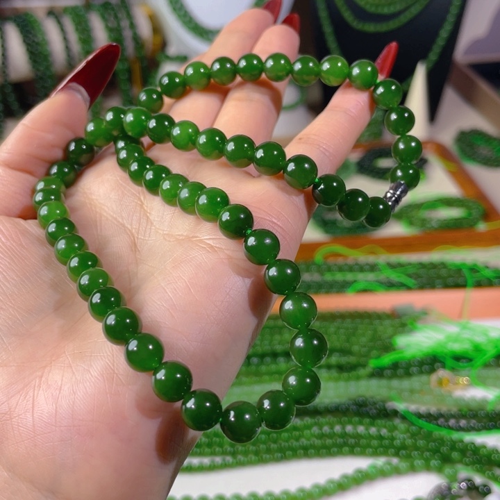 和田玉（碧玉）颈饰未镶嵌狂*8